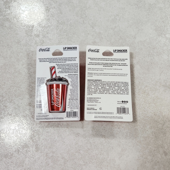 NWT 2 Pc Lip Smacker Coca Cola 50th Anniversary Lip Balm Set - Picture 5 of 7